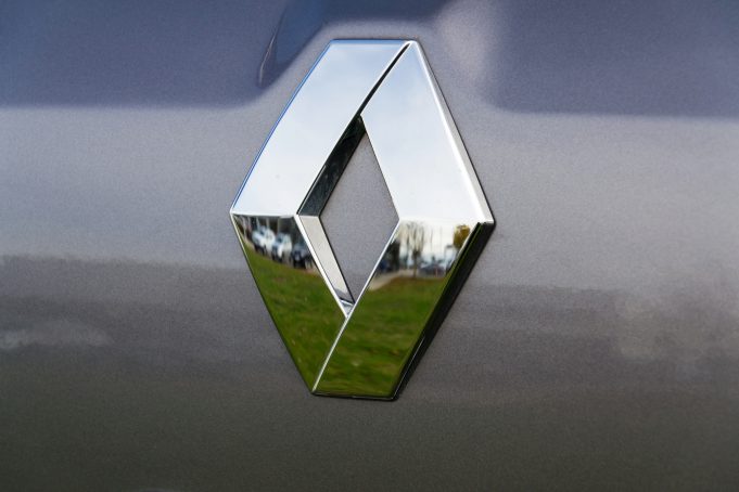 PRAGUE, CZECH REPUBLIC - OCTOBER 25: Renault company logo on car on October 25, 2017 in Prague. Renault beat expectations when sales jump 15.9 per cent in the third quarter.