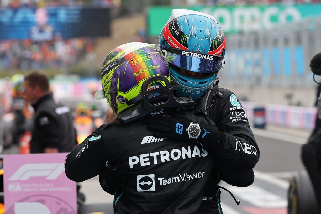 Doble podio Mercedes