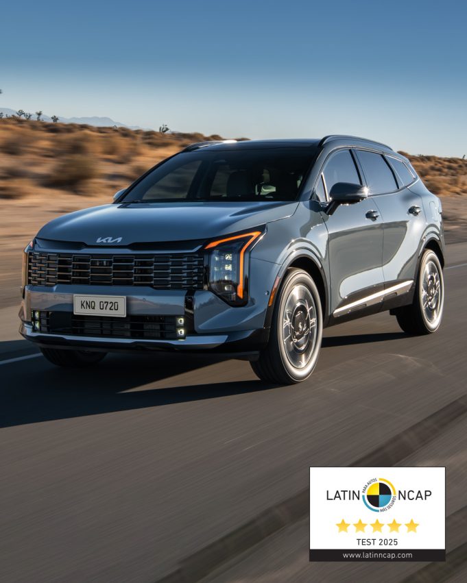 New Kia Sportage obtiene 5 estrellas Latin NCAP y consolida el liderazgo de Kia en seguridad en América Latina